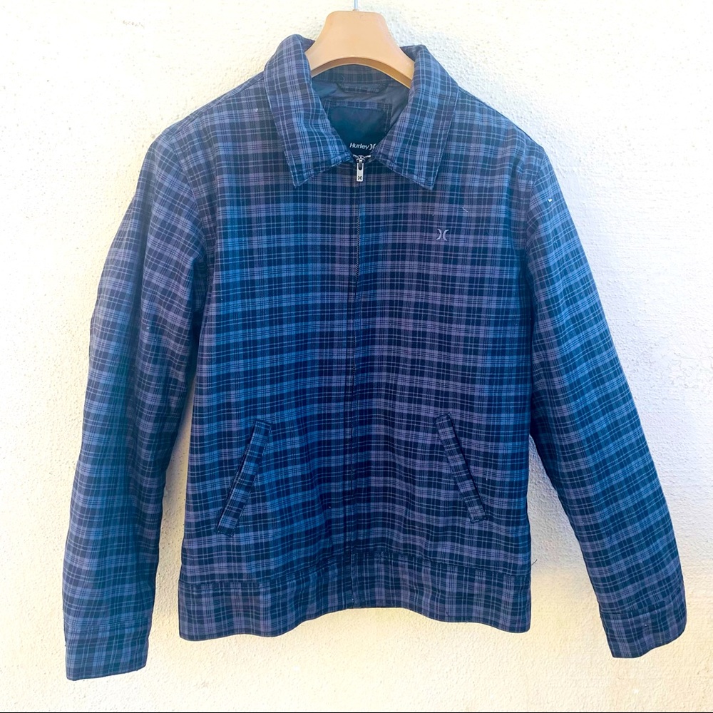 Hurley Mens Plaid Waterproof Jacket